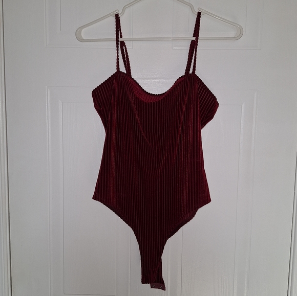 Red Velvet Bodysuit - Picture 3 of 5